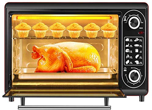 Multifunction Convection Countertop Toaster Oven,48L Large Capacity Intelligent Timing Temperature Control, Includes Bake Pan, Broil Rack,Stainless Steel Useful