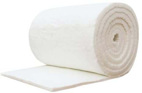 Keramikfasermatte - Hochtemperatur Isolierung Feuerfestes Baumwolldecke | Aluminiumsilikat, Hohe Temperatur, Faser, Feuerfest | Für Kamine Und Öfen - Auch Als Ofenrohr Isolierung