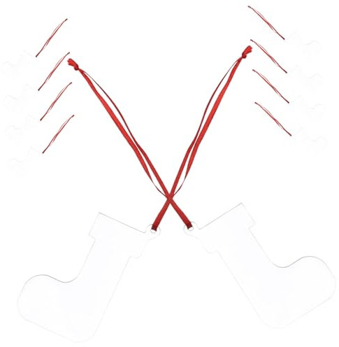 HAWILLOSCH 10st Weihnachtsdekoration Weihnachtsbaumschmuck Selber Machen Weihnachtsbaum-anhänger Leerer Anhänger Weihnachtsbäume Anhänger Klare Weihnachtsschmuck Weihnachtsbaum Anhänger Acryl