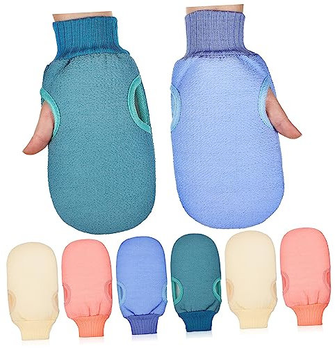 CRILSTYLEO 8 Stück Peeling-handschuhe Für Den Körper Tiefenreinigung Peeling-haut Badehandschuhe Für Damen Und Herren Zum Duschen Und