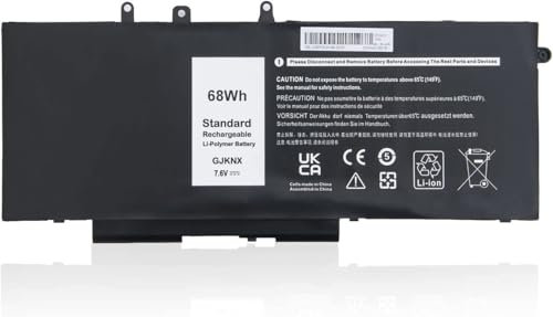 FlyZythrol 7.6V 68Wh 5YHR4 laptop battery Compatible With Dell Latitude 5480 5580 5280 5490 5491 5495 5590 E5480 E5580 Precision 3530 3230 3520 series battery GJKNX GD1JP 451-BBZG DY9NT