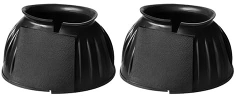 Stivali di Protezione per Zoccoli, 1 Paio Stivale per Zoccolo di Cavallo con Chiusura a Strappo in Gomma, Copertura Protettiva per Stivaletti da Cavalli per Competizioni di Addestramento