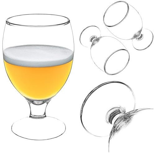 KADAX Set di bicchieri da birra, 370 ml, tulipani da birra in vetro, bicchieri da birra per Pils, birra luminosa, frumento e artigianale, bicchieri da birra, bicchieri da birra (2 pezzi)