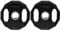 SPORTNOW Olympic Weight Plates Set, Metal and Rubber Bumper Plates Weights Discs with 2/5cm Holes, for Home Gym Weight Lifting Strength Training, 2 x 5kg, Black