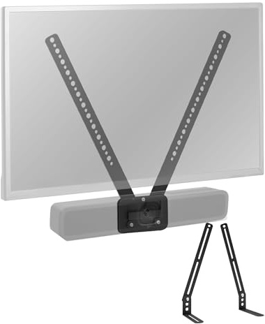 TV Mount Compatible with Logitech MeetUp HD Video and Audio Conferencing | Alternating 6mm and 8mm Holes, L-Shaped Brackets Adjust the Gap, 150 Pound Load-Bearing Capacity