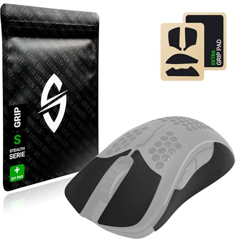 SensoryBoost Maus Grip Tape – kompatibel mit Glorious Model D (inkl. Zuschnitt-Pad) Schweißabsorbierend, extrem rutschfest & Ultradünn (0,5 mm) – Rückstandsfrei – Gaming Zubehör