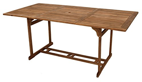 Gartentisch Akazie 90x180cm Holztisch Tisch Esstisch Gartenmöbel Balkon Terrasse