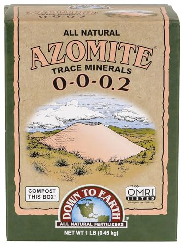 Down to Earth Azomite polvere 0 – 0-0.02 Omri 0,5 kilogram