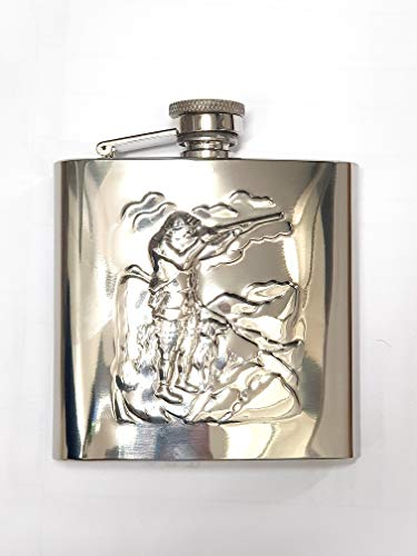 di STARWINGS fiaschetta Borraccia Whisky Inox da Tasca Porta liquore Tascabile Vintage Caccia