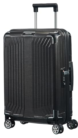 Samsonite Lite-Box - Valigia da cabina premium 55x40x20 cm, trolley da cabina con scocca rigida, compatibile con Ryanair/EasyJet, leggera, 2,20 kg - 38 L - Nero
