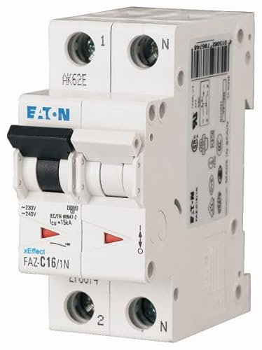 Eaton Leitungsschutzschalter Typ D, Pol 1P+N 32A xEffect DIN-Schienen-Montage