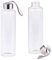 PEARL Glasflasche: 2er-Set Trinkflaschen aus Borosilikat-Glas, 550 ml, spülmaschinenfest (Flasche Glas, Edle Trinkflasche, Smoothie)