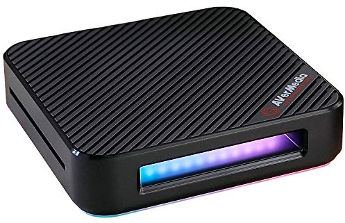 AverMedia Live Gamer GC555 Bolt Capture Card 4K HDR Pass Through, Extrem Niedrige Latenz, RGB Licht, Einfache Installation, Thunderbolt 3, Kompatibel für Switch, Xbox, PS4
