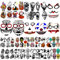 Yazhiji 42 Sheets Halloween Temporäres Tattoo Familienset für Frauen Männer Jungen und Mädchen,Halloween Zombie Make-up Kit, Narbe Wasserdichte Tattoos für Partys