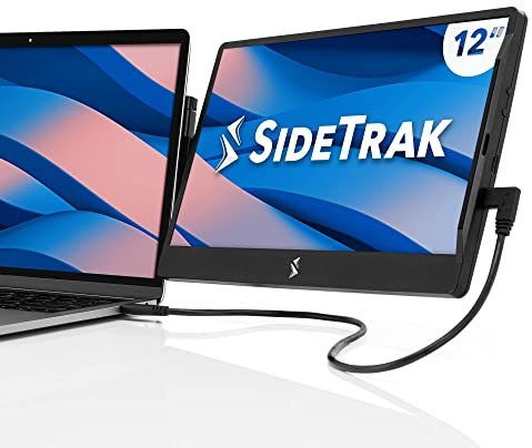 New SideTrak Swivel Attachable Portable Monitor for Laptop 12.5” FHD IPS Rotating Dual Laptop Screen | Mac, PC, Chrome OS Compatible | All Laptop Sizes | Powered by DisplayPort USB-C or Mini HDMI