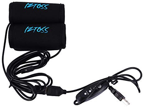 Yardwe Motorcycle Heated Handlebar Grip Covers Removable Hand Warmer USB Charger for Motorcycle Bike Black ATV