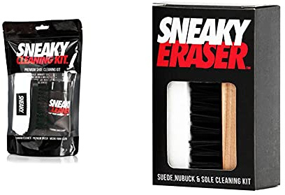 Sneaky Unisex Sbclk Cleaning Kit, Black, One Size UK Eraser - premium suede, nubuck and mid sole stain remover cleaner