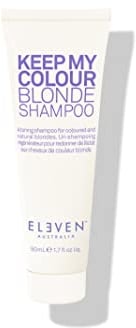ELEVEN AUSTRALIA Keep My Colour Blonde Shampoo | Hebt blonde Nuancen hervor, gibt Volumen und stärkt die Spannkraft des Haars | Reisegröße - 50ml