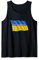 Ukraine Flagge Solidarität mit USA in Rot, Weiß, Blau Tee Tank Top