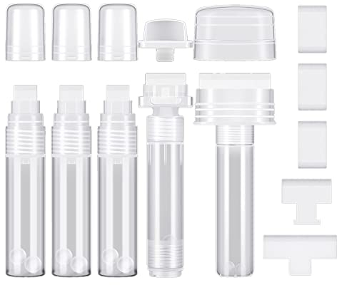 Herklotzn Pack of 5 Graffiti Markers Refillable Paint Marker Pens 5 Replacement Tips (50mm, 30mm, 15mm)