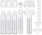 Herklotzn Pack of 5 Graffiti Markers Refillable Paint Marker Pens 5 Replacement Tips (50mm, 30mm, 15mm)