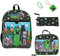 Bioworld Minecraft 5- Piece Set: 16 Backpack, Lunchbox, Utility Case, Rubber Keychain, and Carabiner, Multicolored, One Size, Modern