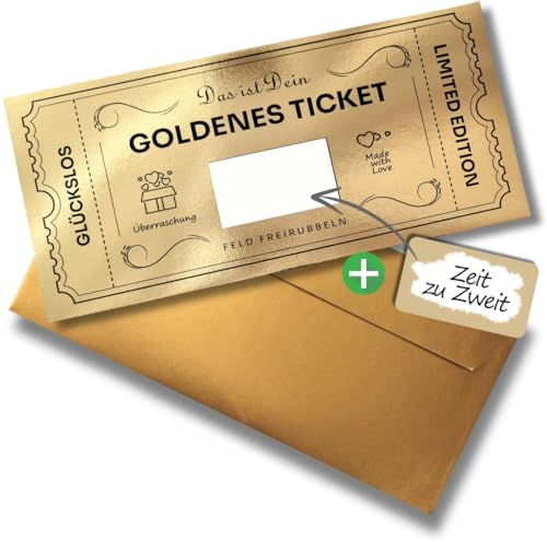 Matilda Home Gutschein zum selber ausfüllen mit Rubbelaufkleber - Rubbelkarte zum beschriften - Geburtstag, Geschenk für Sie, Muttertags Karte, Jahrestag, Vatertag, Goldenes Ticket