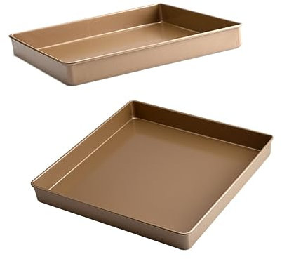 Cabilock Bandeja Cuadrada Antiadherente Al Para Hornear Resistente Al Calor Suministros De Cocina