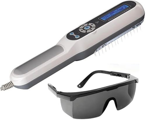 Appareil de photothérapie UVB, thérapie par la lumière UV 308 Nm, minuterie + écran LCD + zone d'irradiation 48 cm² + source de lumière importée, thérapie par la lumière LED portable avec lunettes