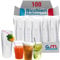 G.M. DISTRIBUZIONE 100 Bicchieri Monouso da 300 Ml in Plastica Trasparente PET, Bicchieri Usa e Getta per Cocktail, Birra, Granite, Frappe, Yogurt, Bicchieri Multiuso Monouso per Bar e Lounge Bar