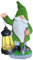 Elenon Gartenzwerg Dekor Solarleuchten, Solar Elf Gartenfiguren Outdoor Deko Solar Yard Kunst Garten Skulpturen & Statuen für Terrasse Hof Weg
