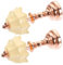 Toyvian 2 STK puppenhaus nachttischlampe puppenstubenmöbel Dollhouse Furniture Tischlampe Modellbau puppenhauszubehör Stehlampe dekorative Miniatur-Tischlampe Mini Nachttischlampe Eisen