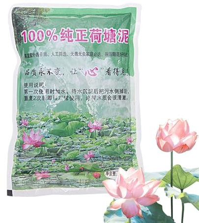 Lodo de estanque de loto, Suelo arcilloso de nutrición para plantas de loto, Fertilizante para plantas, medios de cultivo para cultivo de semillas de plantas acuáticas