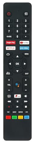 VINABTY Replace Voice Remote Control Fit for Cello Android TVs C2420G C2420G Traveller C3220G C4020G C4320G C5020G C6520G ZG0242 ZG0223 ZG0204 ZG0234 ZG0205
