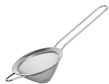 HJUGHPN Sieves And Strainers Triangle Stainless Steel Mesh Tea Strainer Milk Coffeespice Filter Diffuser Handle Cone Cake Sieve Bartending Filter Tool