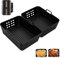 2 pezzi teglia in silicone friggitrice ad aria per Ninja Foodi Dual Zone AF400EU 9.5L, accessori friggitrice ad aria per Ninja Double Stack XL SL400EU, ideali come teglia per preparazioni versatili