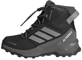 adidas Unisex Kinder Terrex AX4R Mid Climawarm+ Hiking Shoes Kids, core Black/Matte Silver/Grey six, 36 EU