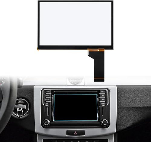 LIAMORFE Aktualisiertes TDO-WVGA0633F00045 6,5-Zoll-Touchscreen-Display, LCD-Ersatz, HD, matt, entspiegelt, mit JP-Gummi für VW Golf 7 Jetta Passat Atlas Tiguan MIB STD2, TDO-WVGA0633F00039