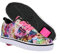 HEELYS Unisex-Kinder Pro 20 Prints Skate-Schuh, Schwarz/Pink/Gelb