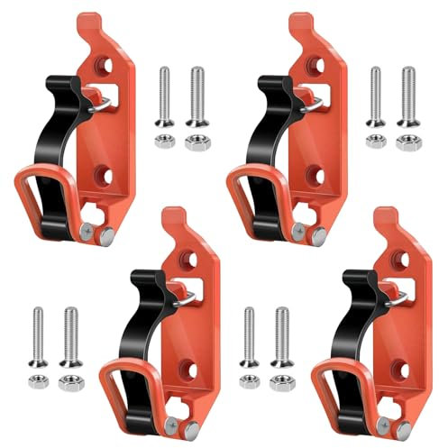 4 Stück Schaufelhalter für Dachträger, Dachträger Zubehör Schaufelhalter Dachträger, Schaufel Mount Clamp Axthalter Kit, Spannverschluss Metall Gummiklemmen für Lastwagen Auto Boot Werkzeug Spaten