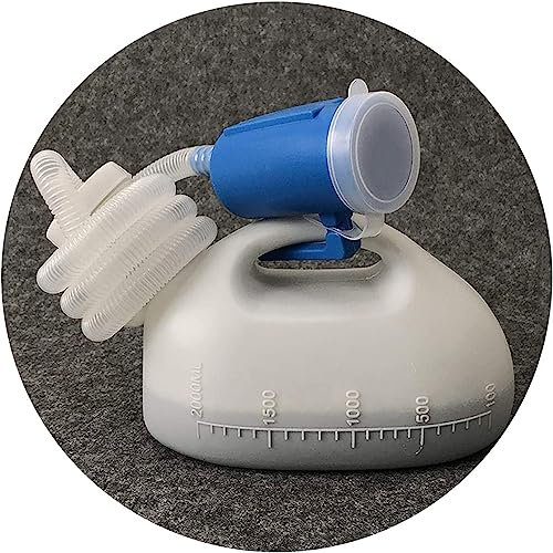 ITTRUH Tragbares Urinal for Männer, Urinflasche, Bett-Urinal for Männer, Töpfchen-PIPI-Flasche, 2000-ml-Kollektor mit 1,6-m-Schlauch xinyong