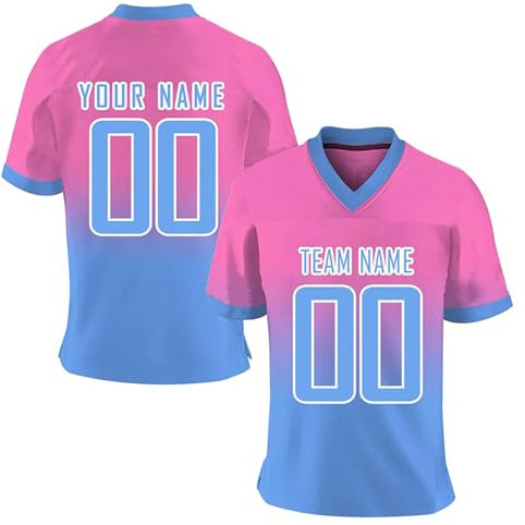 Rrongwn Personalisiertes Football Trikot Name Und Nummer Trikots Mit Gratis Name Nummer Fußball Trikot Uniform Sporthemden Schnelltrocknend Atmungsaktiv T-Shirt