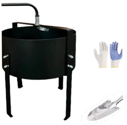 Baoblaze Rotary Soil Sifter Compost Sieve Metal Frame for Landscaper Garden Potting Sifting Mesh Rock Sand Dirt Sieve Ergonomic Sturdy