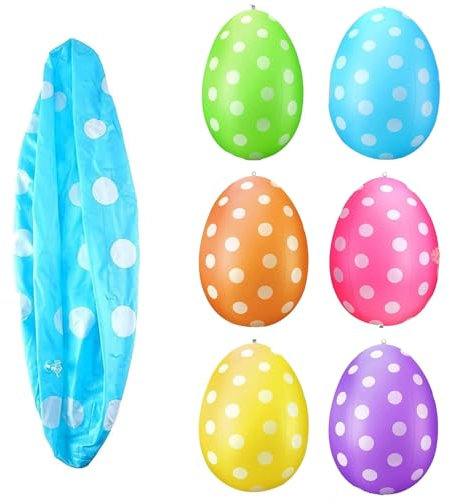 Tarange Ostereier Zum Aufhängen Draussen, 6 pcs Ostereier Deko, Ostereier XXL Osterdeko Outdoor, 40cm Ostereier Deko, Osterdekoration, Für Familie Osterdeko Zum Aufhängen