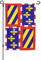 Bandera de Borgoña para exterior, 30 x 45 cm, para jardín, de doble cara, de temporada, para decoración del hogar, de bienvenida para el jardín.