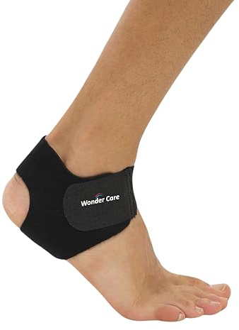 Wonder Care Neopren-Knöchelbandage für Sportübungen, Neopren-Knöchelgurt, Knöchelbandage für Fitnessstudio, Schwarz, 1 Stück