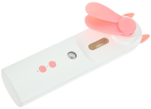 NUOBESTY Ventilateur d'humidification Portable ventilateur de voyage portatif fans cool Ventilateur rechargeable glacière portative rose