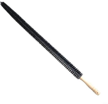 HomeVortex Heizkörperreinigungsbürste mit 70 cm biegbaren Nylonborsten und ergonomischem Holzgriff, langer, dünner Staubwedel für schwer erreichbare Stellen, Lüftungsschlitze, Geräte und schmale
