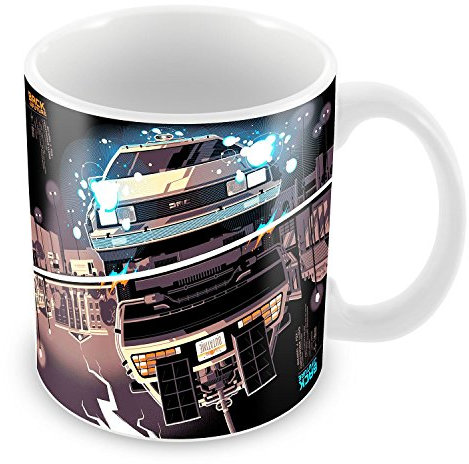 Fabulous Mug Delorean DMC-12 retour vers le futur miroir flaque