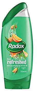 Radox Sentir Gel Douche 250Ml Rafraîchie (Lot de 4)